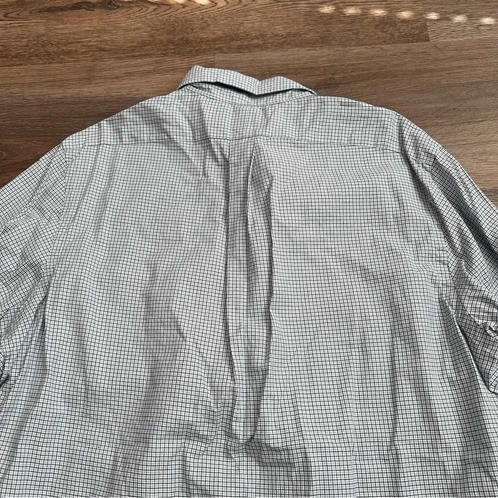 Polo Ralph Lauren Men’s Button Down Dress Shirt 16.5 34/35 Blue Check Cotton